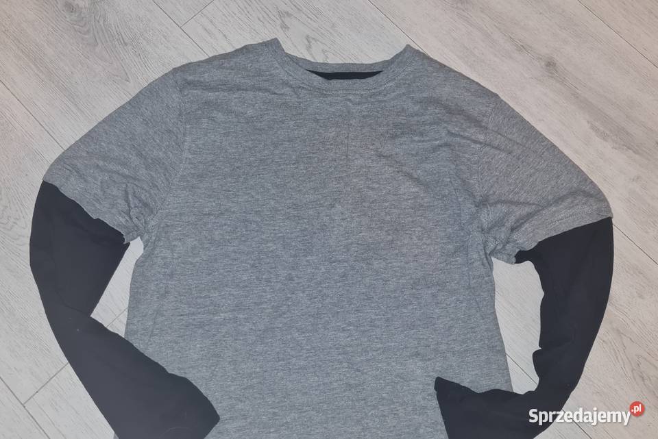 Bluzka chłopiec długi rękaw zestaw szara Łódź