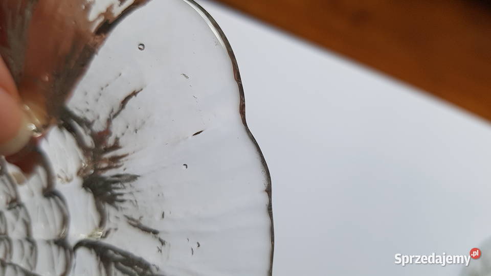 Zestaw 6 szklanych talerzyków 6 x talerzyk Cora Dąbrowa Górnicza