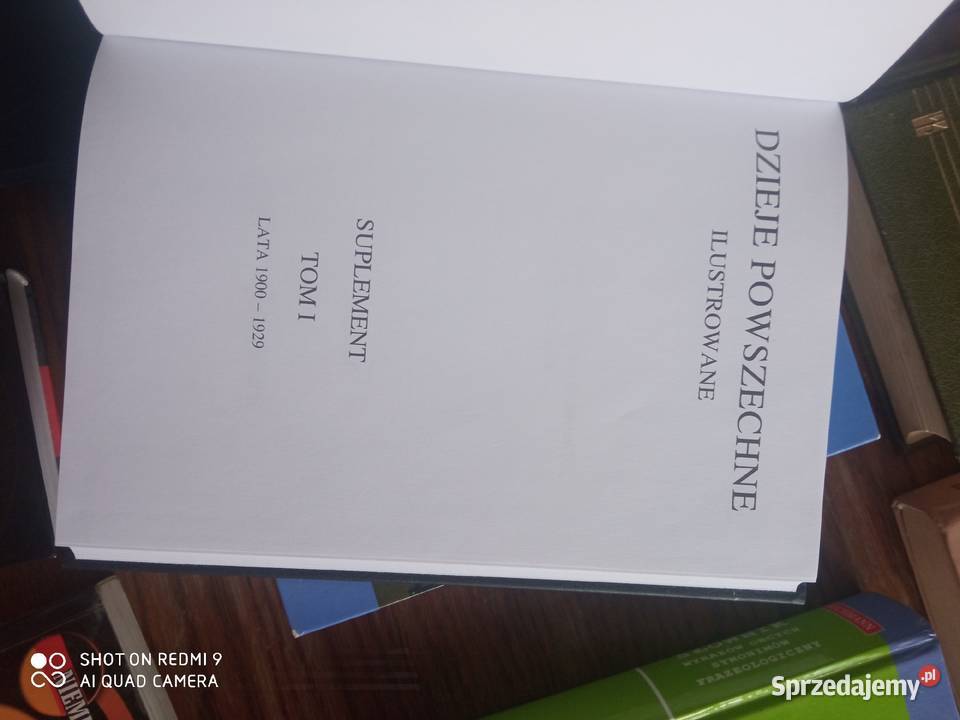 Dzieje powszechne ilustrowane suplement tom1 i4 twarda Szczecin