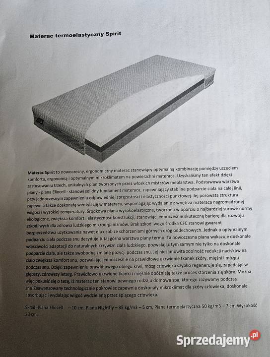 Dwa materace 185x95 Wojkowice