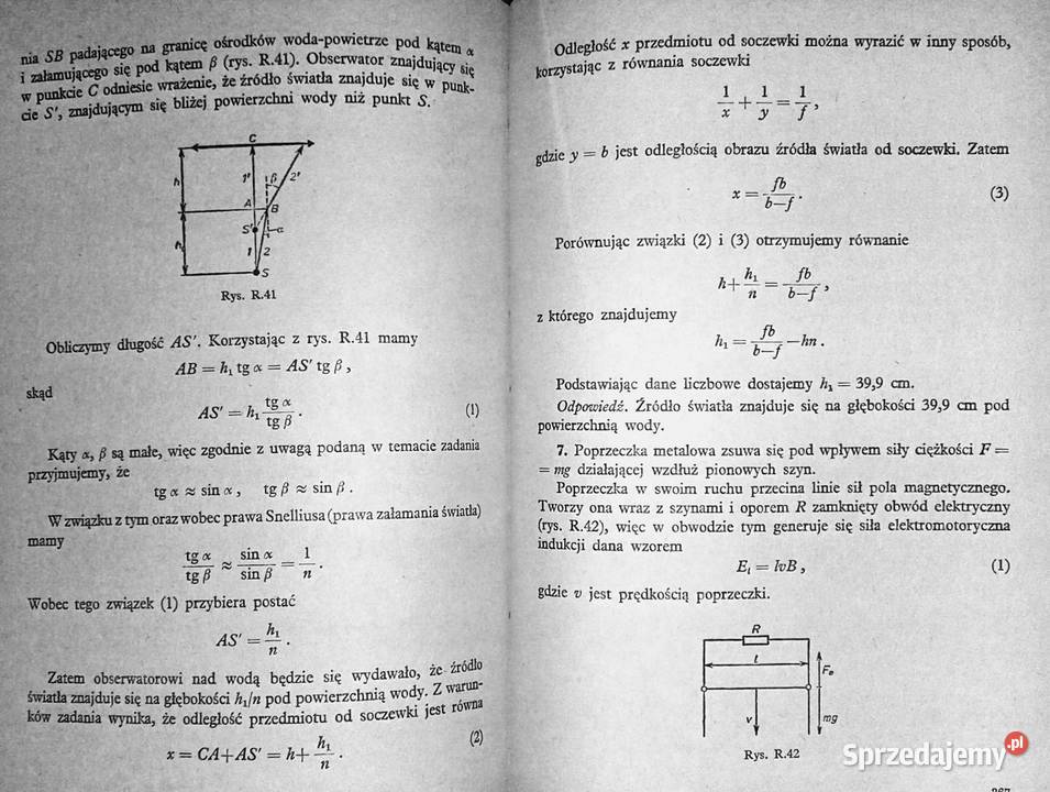 Tematy egzaminów wstępnych z fizyki z