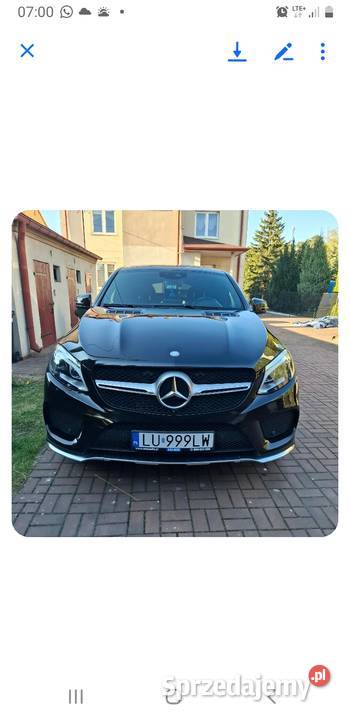 Mercedes GLE 350d pełna 4MATIC krajowy Samochody osobowe Ozorków sprzedam