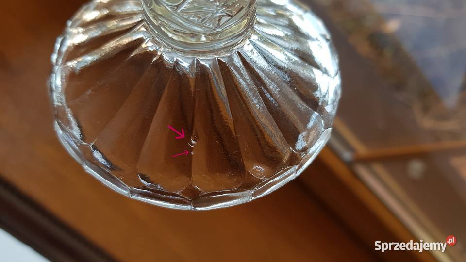 Wazon Stokrotki Kwiatki Ząbkowice szkło PRL Porcelana i szkło Dąbrowa Górnicza