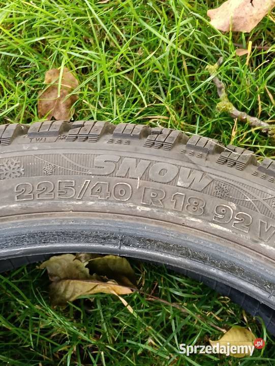 Sprzedam opony zimowe 18R 40 225 Samochodowe dolnośląskie