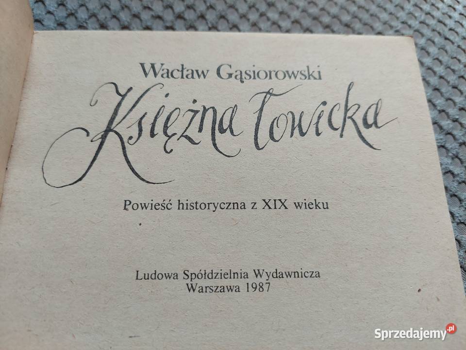 Księżna łowicka Wacław Gąsiorowski Kraków sprzedam