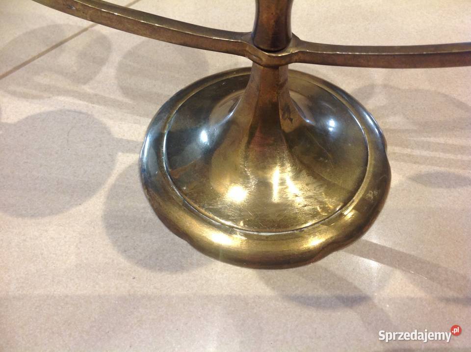 Świecznik Siedmioramienny Mosiężny STARY Nowa Sól sprzedam