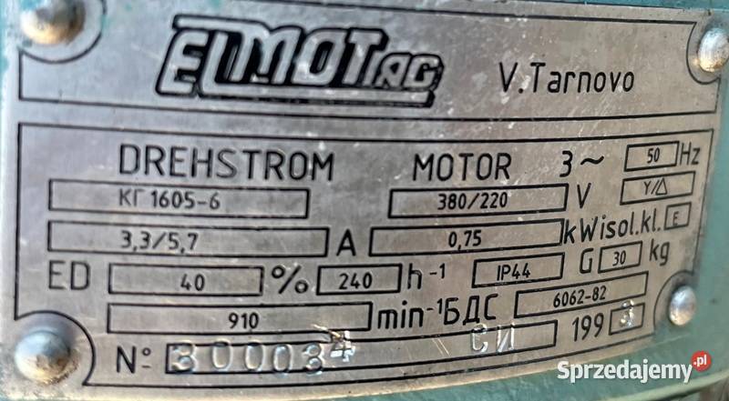 NOWY silnik BALKANCAR 075 kW suwnica wciągarka małopolskie Olkusz