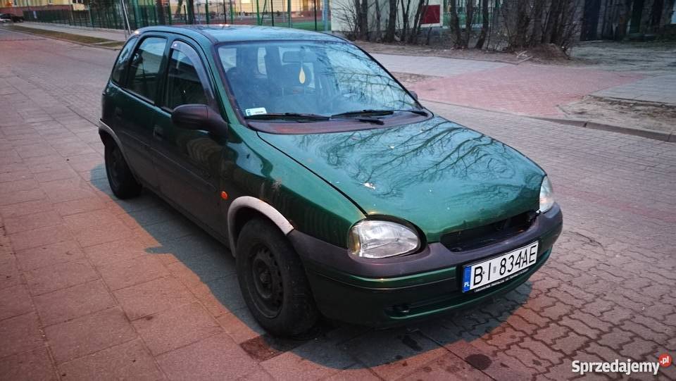 Opel corsa b 14 8v zielony na części podlaskie Białystok