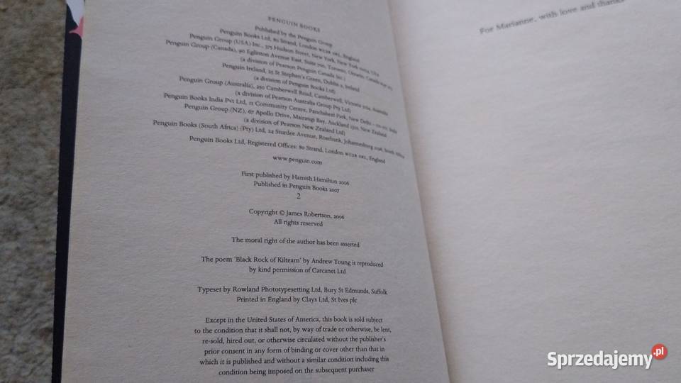 The testament of gideon mack James Robertson Gdańsk