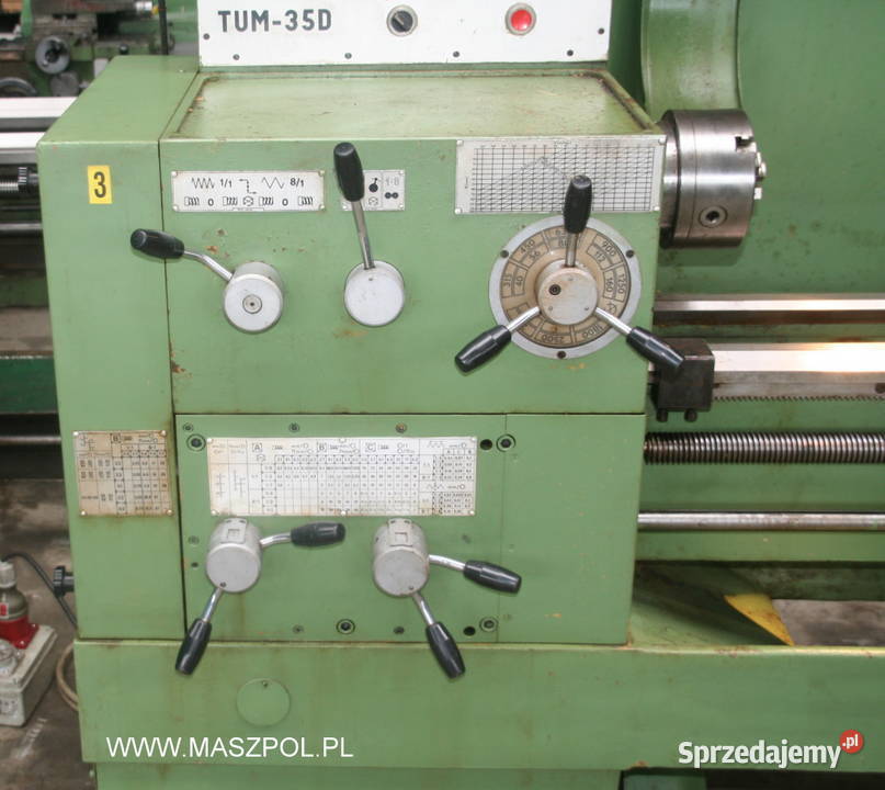 Tokarka TUM 35D1 x 1000 FAMOT PRZYSPIESZONE łódzkie Głowno