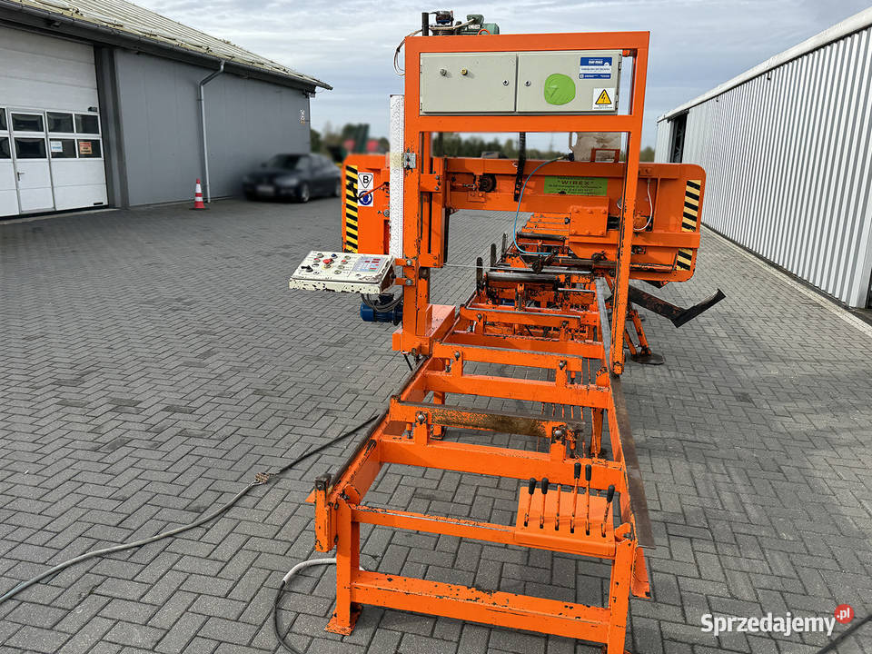 Trak pilarka taśmowa pozioma WIREX typ CZ1 do Sierakowska Huta