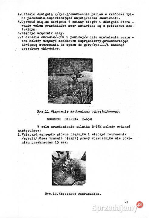 instrukcja obsługi Białoruś jumz 6m w j polskim Pozostałe sprzedam