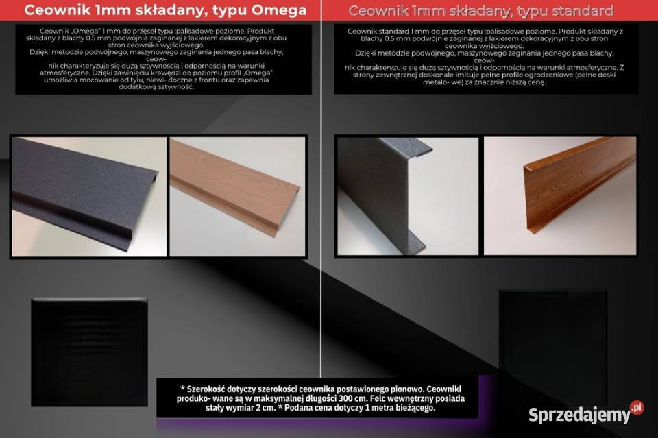 Ceownik ogrodzeniowy 20 ogrodzenia nowoczesne