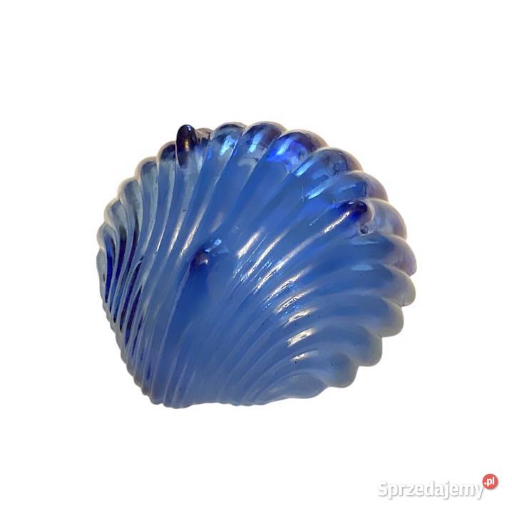 Szklany kobaltowy półmisek dekoracyjny Warszawa