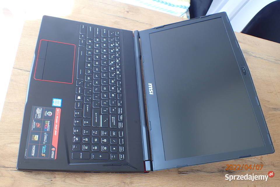 LAPTOP MSI GE63 raider GTX 1060 6GB opolskie