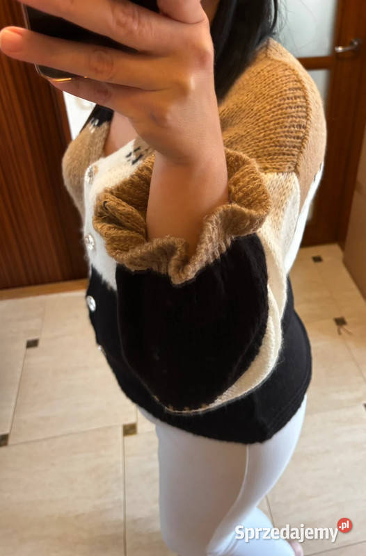 stylowy sweter kardigan italy moda włoski szyk w Odzież damska Szczecin