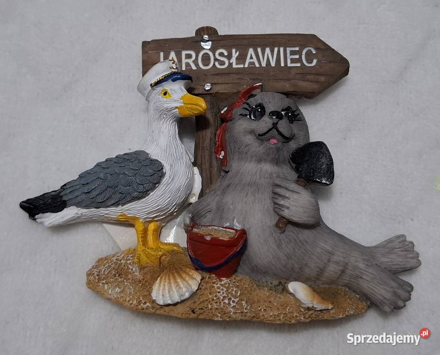 Magnes na lodówkę Jarosławiec Mewa foka 9x7