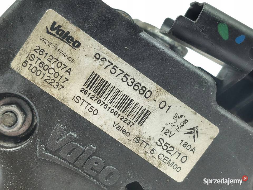ALTERNATOR Peugeot 208 2008 308 3008 508 16 HDI Układ elektryczny silnika Chełm