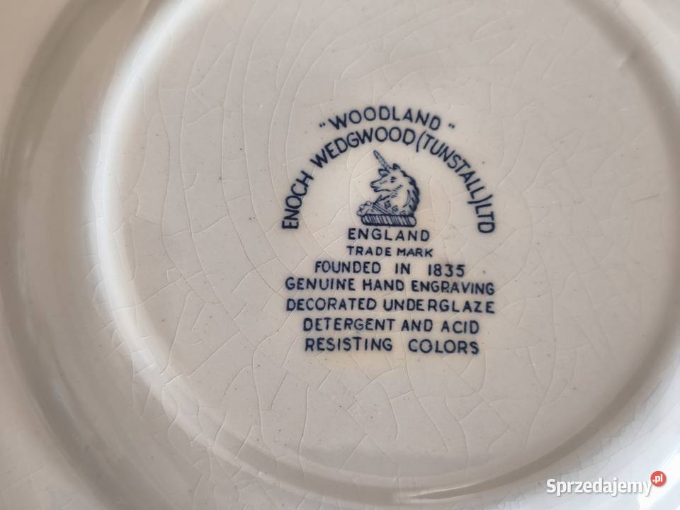 Talerz deserowy Woodland Enoch Wedgwood lubelskie