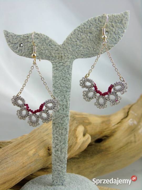 Kolczyki koronkoweróżne wzory kolory Biżuteria dla Pań