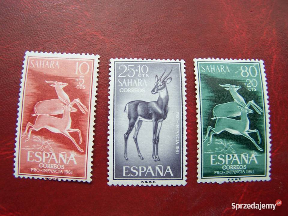 Sahara Hiszpańska 1961 MNH Mi 22123 Fauna Filatelistyka