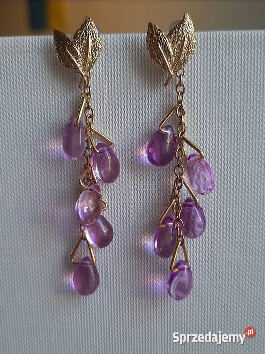 Kolczyki handmade Lilac Rain mazowieckie