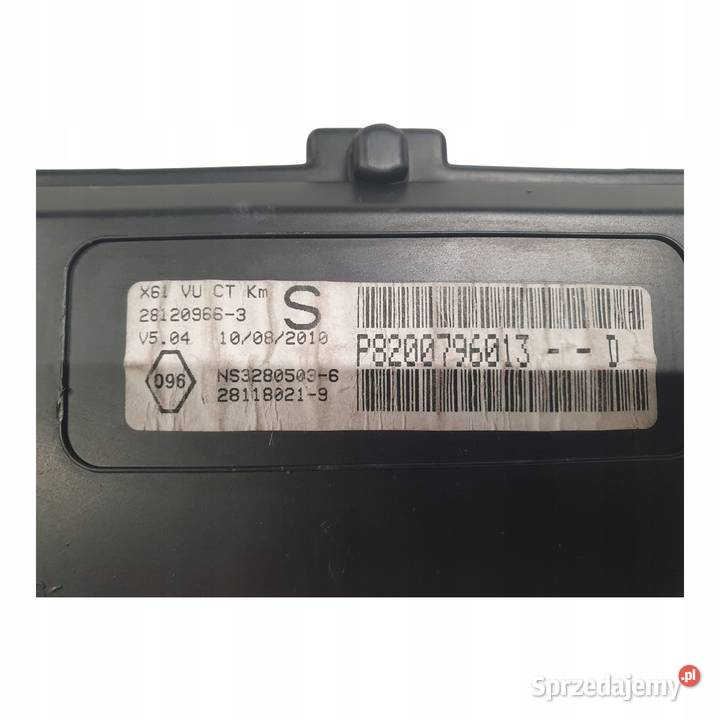 LICZNIK ZEGARY P8200796013D Renault Kangoo II 15