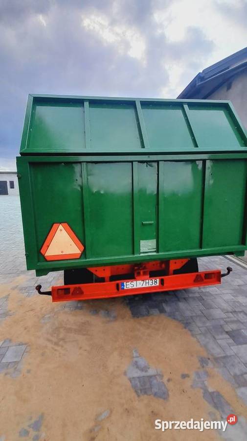 Przyczepa rolnicza skorupowa Agromet Praestbro nieuszkodzony Przyczepy rolnicze Sieradz