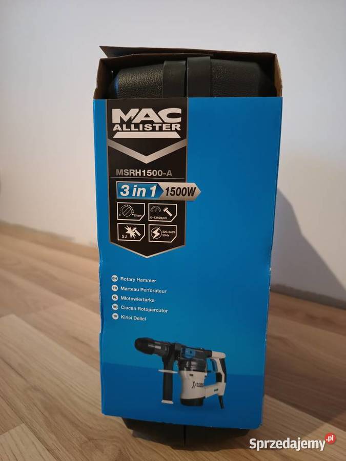 Młotowiertarka MacAllister SDS 1500 w 5 J mazowieckie Radom sprzedam