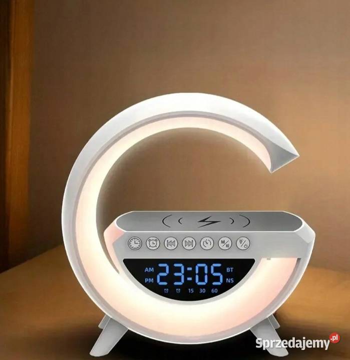 Lampka LED KOLOROWE Ładowarka Głośnik RGB RADIO