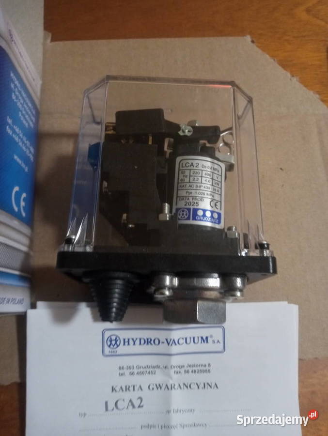 Łącznik ciśnieniowy typuLCA2 Wschowa sprzedam