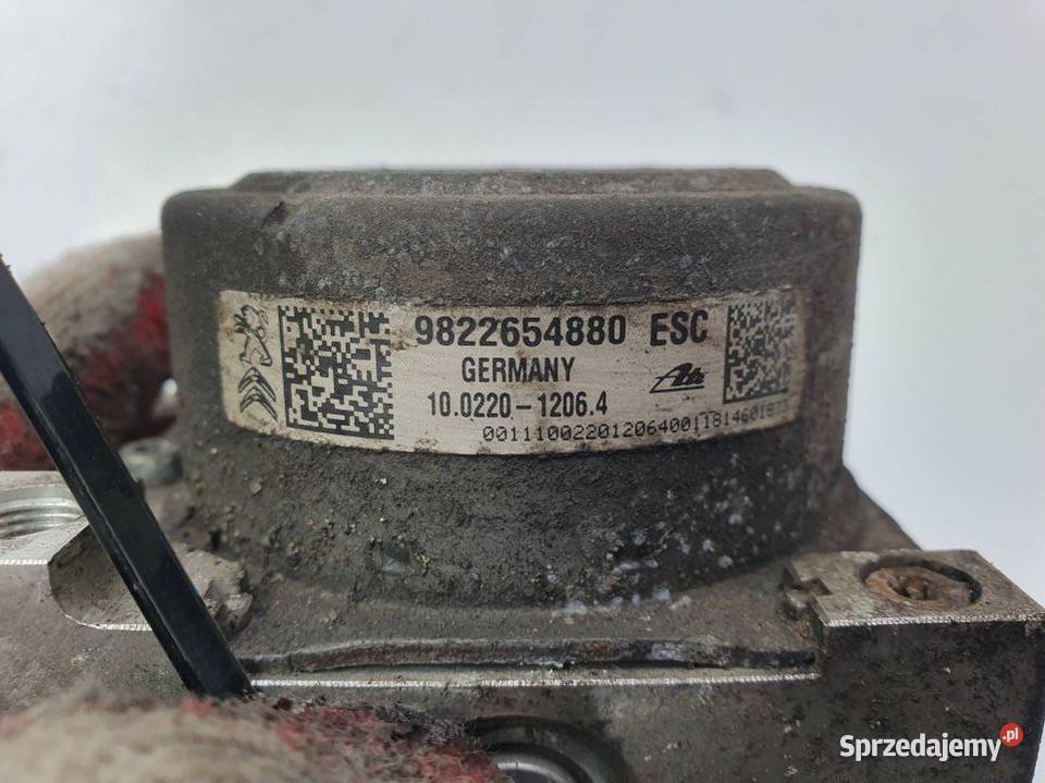 POMPA ABS HAMULCOWA PEUGEOT 301 9822654880 kujawsko-pomorskie Lipno