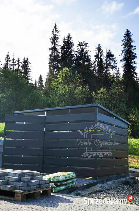 Wiata śmietnikowa spad tył 25x15m Antracyt śląskie Ruda Śląska