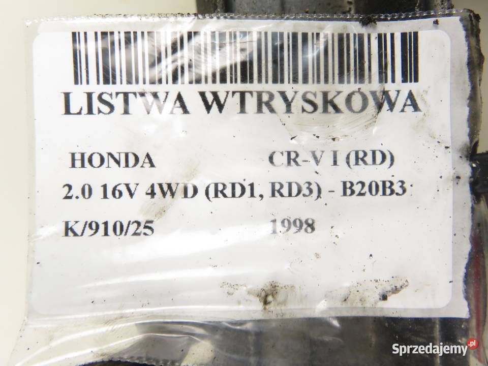 LISTWA WTRYSKOWA HONDA CRV I 20 16V B20B3 osobowe