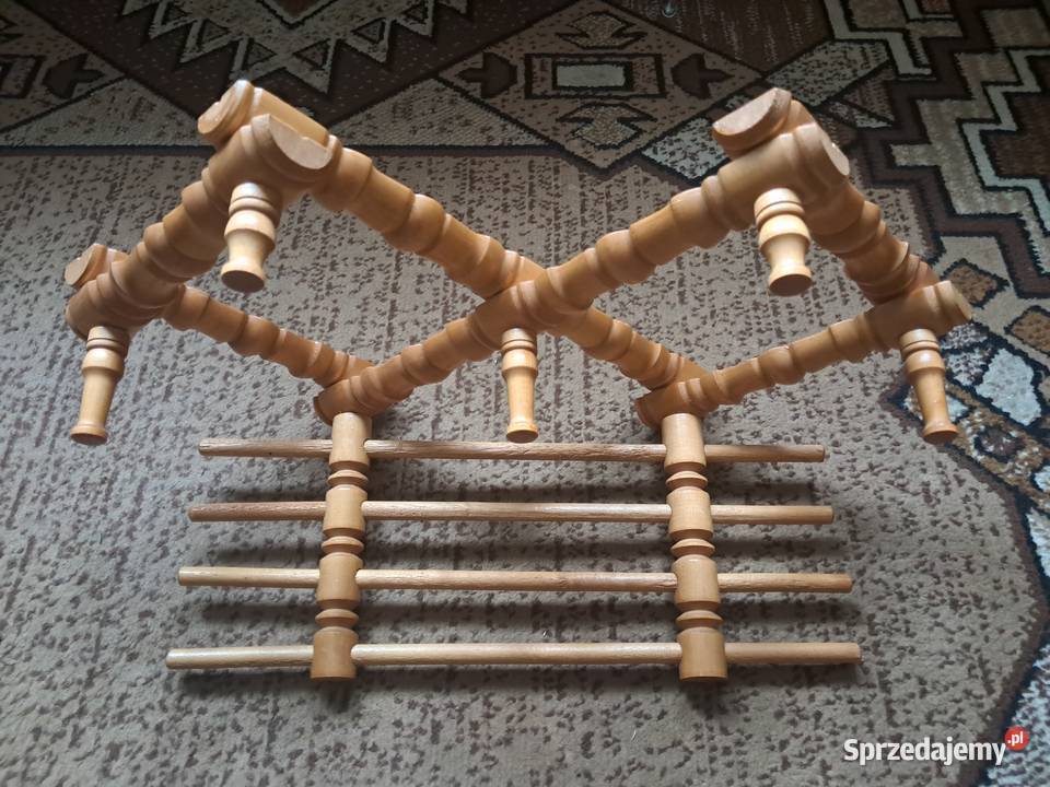 Wieszak drewniany na ubrania PRL pomorskie Gdańsk sprzedam