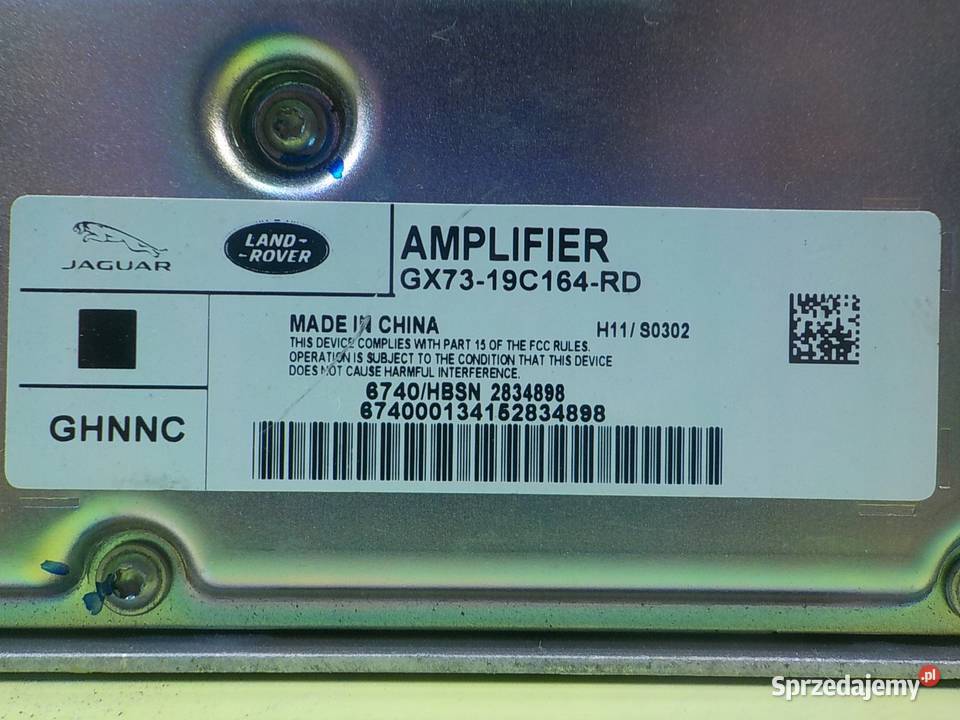 JAGUAR XE 20 D 15r SEDAN 4D wzmacniacz mazowieckie