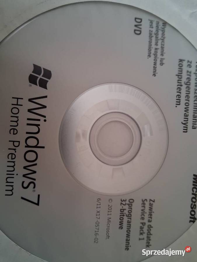 ORYGINALNA Płyta Instalacyjna WINDOWS 7 HOME Poznań
