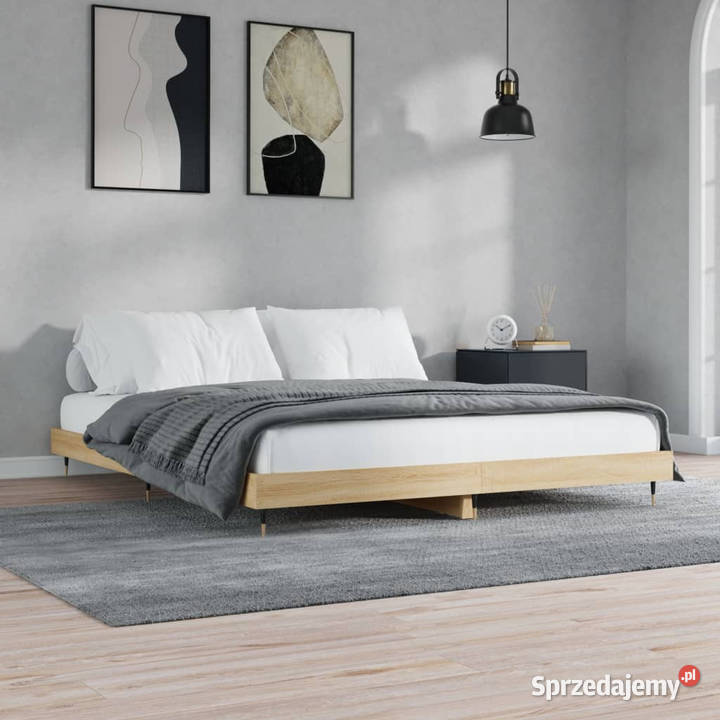 Łóżko bez materaca dąb sonoma 120x200 WM832152 Warszawa sprzedam