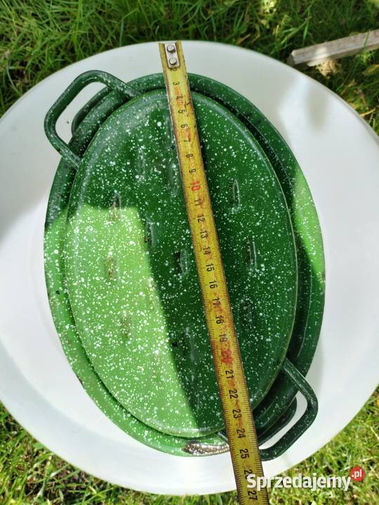 Brytwanka zielona emaliamała używana gęsiarka Choszczno