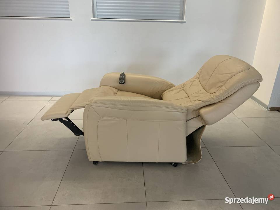 HUKLA SKÓRZNY FOTEL Z SUPER MASAŻEM Kalety