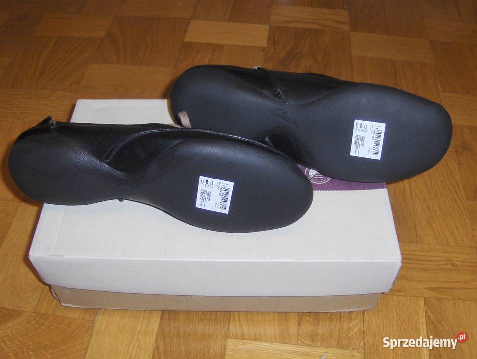 Półbuty CLARKS Felicia Vale Skóra Czarne 4041 Łódź