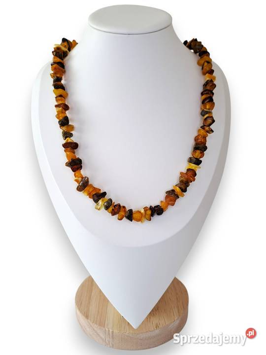 Korale z bursztynu BURSZTYN bałtycki bryłeczki Warszawa