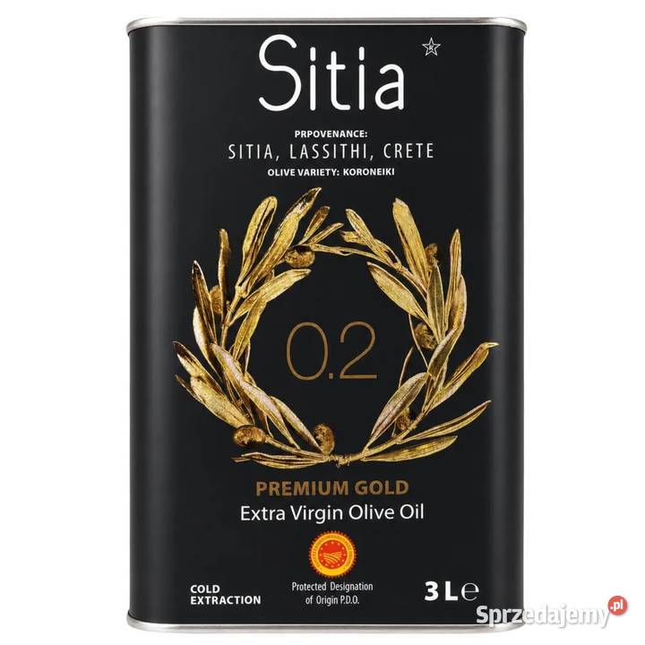 Sitia Premium Gold 02 Oliwa z oliwek virgin 3 l Świdnica