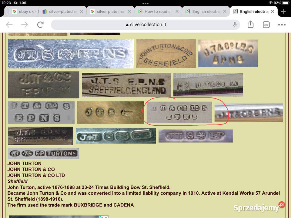 Patera koszyk EPNS Pozostałe Kraków