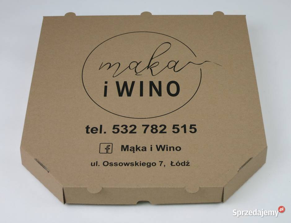 Kartony na pizzę boxy z nadrukiem szare eko sprzedam
