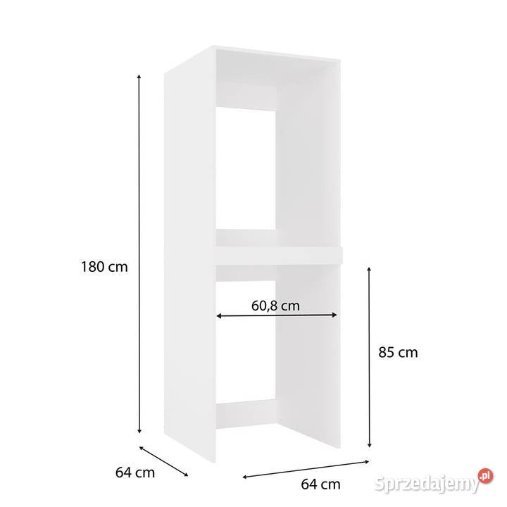 Szafka na pralkę i suszarkę POLA TWIN 180cm Meble