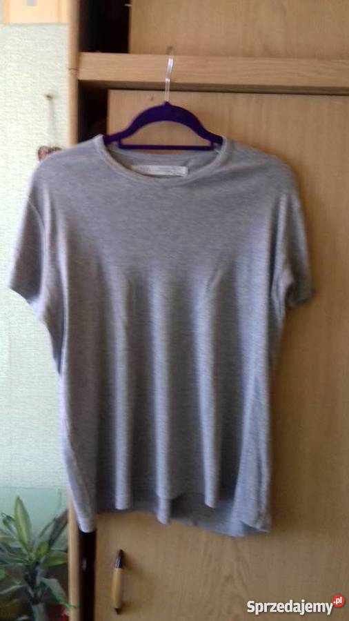 Bluzka Zara Basic XL szary/srebrny