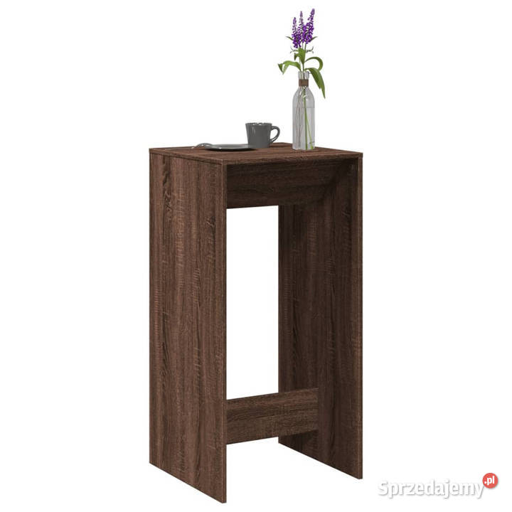 Stolik barowy brązowy dąb 51x50x1035 WM854424