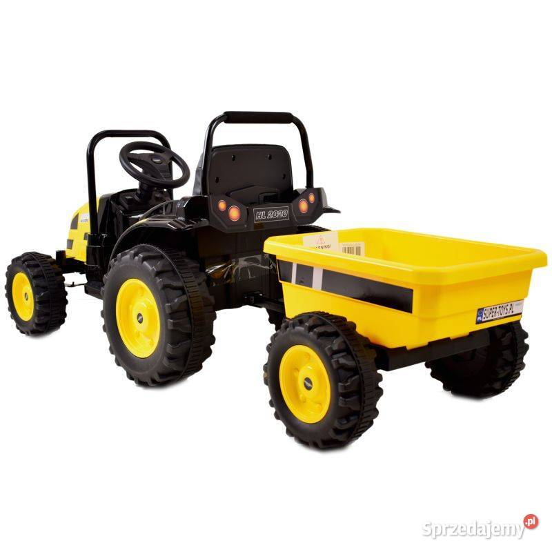 MEGA TRAKTOR Z PRZYCZEPĄ MIĘKKIE SIEDZENIE KOŁA