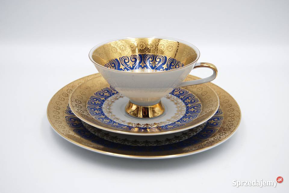 Piękny zestaw trio porcelana Winterling Poznań